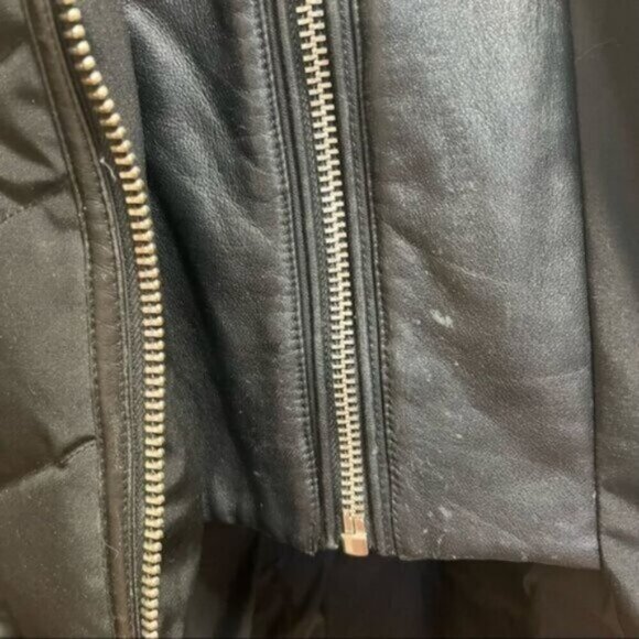 NB Series by Nicole Benisti Duck Down Puffer Jacket Size XS Raccoon Fur Collar - Picture 12 of 16